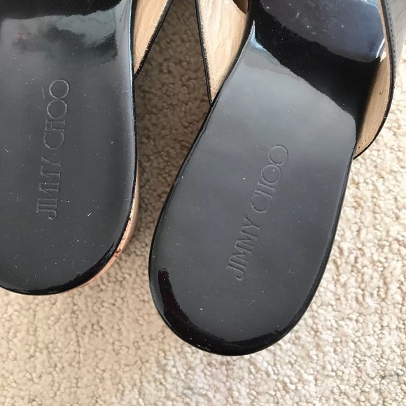 Jimmy Choo black Pathos sandals size 9.5 - Picture 4 of 6